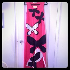NWT ModCloth maxi dress w/ butterfly appliqués
